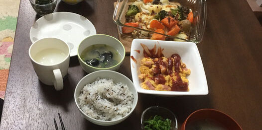 ある日の生ごみ量６０main_image(食卓の写真)