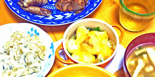 ある日の生ごみ量７５main_image(食卓の写真)