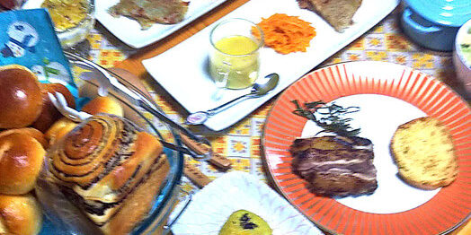 ある日の生ごみ量８２＃女子会(・・?main_image(食卓の写真)